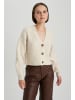 DeFacto Strickjacke in Beige Melange