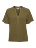 b. young BYJOHANNA BLOUSE - HEAVY WOVEN Loose fit in Burnt Olive