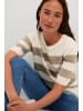 Kaffe Strickpullover KAlizza Regular fit in Chinchilla M/Turtle.BoldStripe