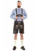 Alessandro Salvarini A. Salvarini Herren Trachten Lederhose AS451 in Dunkelbraun