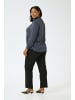 KAFFE curve Langarm-Bluse KCtrudi in Black Oyster