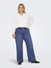 ONLY Carmakoma Jeans mit weitem Bein in Medium Blue Denim