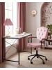 Beliani Bürostuhl VELISSE in Rosa/Schwarz - (W) 64 x (H) 98 x (L) 55 cm