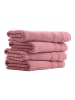 UNCOVER BY SCHIESSER Handtuchset Brooklyn 4-teilig in Malve