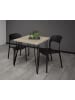 58 aufm Kessel BARTISCH Eirena 70x70x75 schwarz matt/eiche sägerau