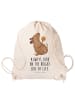 Mr. & Mrs. Panda Sportbeutel Hund Keks mit Spruch in Creme