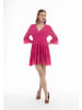 faina Damen Minikleid Mit Rüschen in Pink