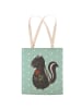Mr. & Mrs. Panda Shopper Stinktier Blume ohne Spruch in Türkis Pastell