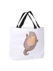Mr. & Mrs. Panda Totebag Otter Umarmen ohne Spruch in Weiß