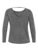 KAFFE curve Strickpullover KCrae in Dark Grey Melange