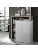 CALICOSY Buffetschrank FRANCFORT in Weißeiche - (W) 108  x (H) 127  x (L) 42 cm