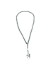 Almina Gebetskette  50 cm Anhänger mit Perlen in Grau