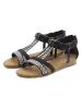 LASCANA Sandale in schwarz
