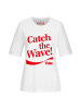 ONLY ONLY T-Shirts in white/red