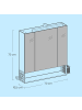 VASAGLE Badezimmerschrank in Weiß - (B)16.5 x (H)75 x (T)70 cm