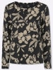 WITT WEIDEN Print-Shirt in schwarz-sand-bedruckt