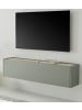 Furn.Design TV-Lowboard in Salbei Grün mit Eiche, Hängeschrank mit Stauraum, 150 cm