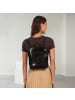 Florence Florence Cityrucksack Leder schwarz ca. 24cm