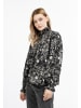 DreiMaster Damen Blusenshirt in Schwarz Mehrfarbig