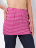 Sieh an! Shirtverlängerung in fuchsia-weiß-geringelt