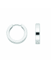 Adeliás Damen 925 Silber Ohrringe / Creolen Ø 13,5 mm in silber