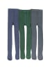 TupTam 6er- Set Strickstrumpfhose in grün/grau