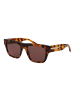 Trussardi Unisex Sonnenbrillen Quadrat Havanna