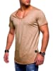 behype T-Shirt NUKE in beige (wash)