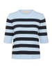 CULTURE Strickpullover CUsabi Relaxed fit in Cashmere Blue/Salute Stripe