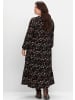 sheego Druckkleid in schwarz bedruckt