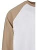 Urban Classics Long Sleef in white/unionbeige