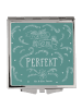 Mr. & Mrs. Panda Schminkspiegel Du bist perfekt mit Spruch in Bunt