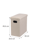 relaxdays Sitzhocker in Beige - (B)46 x (H)49,5 x (T)25,5 cm