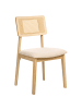 Beliani 2er-Set Esszimmerstuhl EMBAR in Braun/Beige