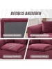 ABRIHOME Einzelsitzsofa Stoffsofa mit Kissen in Rot