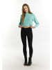 myMo Damen Cropped Pullover in Aqua