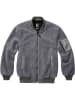Brandit Fleecejacke/Fleecepullover "MA1 Sherpa Jacket" in Grau