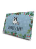 Mr. & Mrs. Panda Tee Adventskalender Panda Dankeschön mit Spruch in Eisblau
