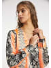 IZIA Kleid Mit Reptilprint in Orange Mehrfarbig