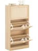 SoBuy Schuhkipper in Natur - (B)60 x (H)118 x (T)24cm