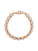 faina Women Crystal-Studded Bracelet in Rose Gold White