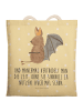 Mr. & Mrs. Panda Tasche Fledermaus Sitzen mit Spruch in Gelb Pastell