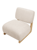 Beliani Sessel KOKKOLA in Beige/Braun - (W) 66 x (H) 71 x (L) 79 cm