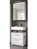 Inn.Furn Badmöbel-Set weiß Hochglanz 2-teilig 60 cm, Kombination mit Spiegelschrank