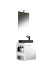 ebuy24 Badmöbelset HausaBL weiß weiß 52 x 34 cm