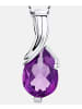 Diamant L'éternel Halskette mit Anhänger aus 375 Weißgold mit Amethyst