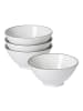 Ritzenhoff & Breker 4er Set Servierschalen Cosmo ø 17,5 cm in grau