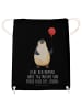 Mr. & Mrs. Panda gymnastiktasche Pinguin Luftballon mit Spruch in Schwarz