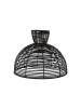 STAR Trading Outdoor Lampenschirm ,Runde, aus Kunst-Rattan, schwarz, E27, Ø 37,5cm