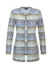 GOLDNER Langarm Spitzenjacke aus Jersey in blau / stein / gemustert